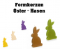 Preview: Oster - Hasen - Formkerzen - Dekokerzen - in verschiedenen Grössen und Farben zur Auswahl