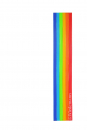 1x Verzierwachsstreifen "Regenbogen" - Grösse 230x30mm - in der Farbe 028 sortiert - Topseller