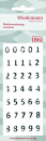 Zahlen - Set "Classic" - Farbe 027 Silber - 8mm Höhe - echte Wachsbuchstaben - Handarbeit - Topseller