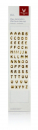 Wachs Buchstaben-Set "Basic" - Farbe 026 Gold - 8mm Höhe - echte Wachsbuchstaben - Handarbeit - Topseller