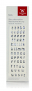 Wachs Buchstaben-Set Kleinbuchstaben "Basic" - Farbe 027 Silber - 8mm Höhe - echte Wachsbuchstaben - Handarbeit - Topseller