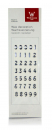 Wachs Zahlen-Set "Basic" - Farbe 027 Silber - 8mm Höhe - echte Wachsbuchstaben - Handarbeit - Topseller