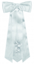 Taufschleife mit silbernen Kreuz - aus Satin - 556.006.027 - Topseller !!