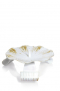 Kerzenständer aus Metall mit Dorn-Farbe Weiß/Gold-Ø140mm-Handarbeit-Topseller